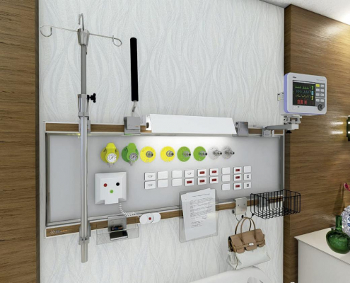 Painel de gases medicinais